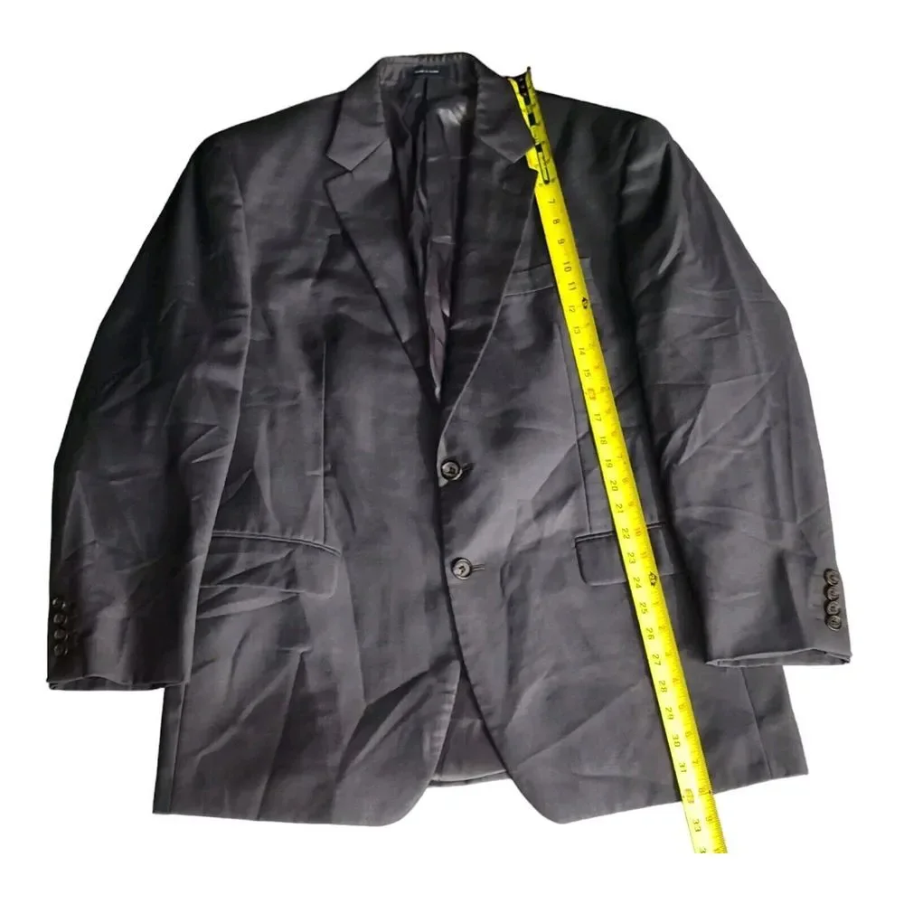 Ralph Ralph‎ Lauren Wool Sport Coat Gray Size 43R Mens Jacket Blue Label